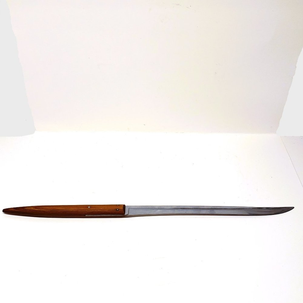 Kinfolks Chrome Knife Thin Carving Vintage MCM 8" Blade Fine Wood Handle